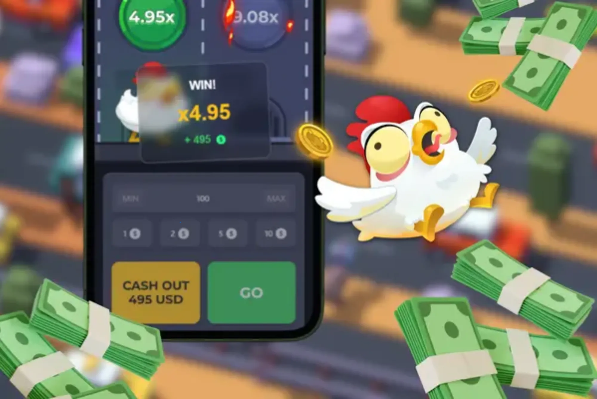 Are there rewards in chicken road game